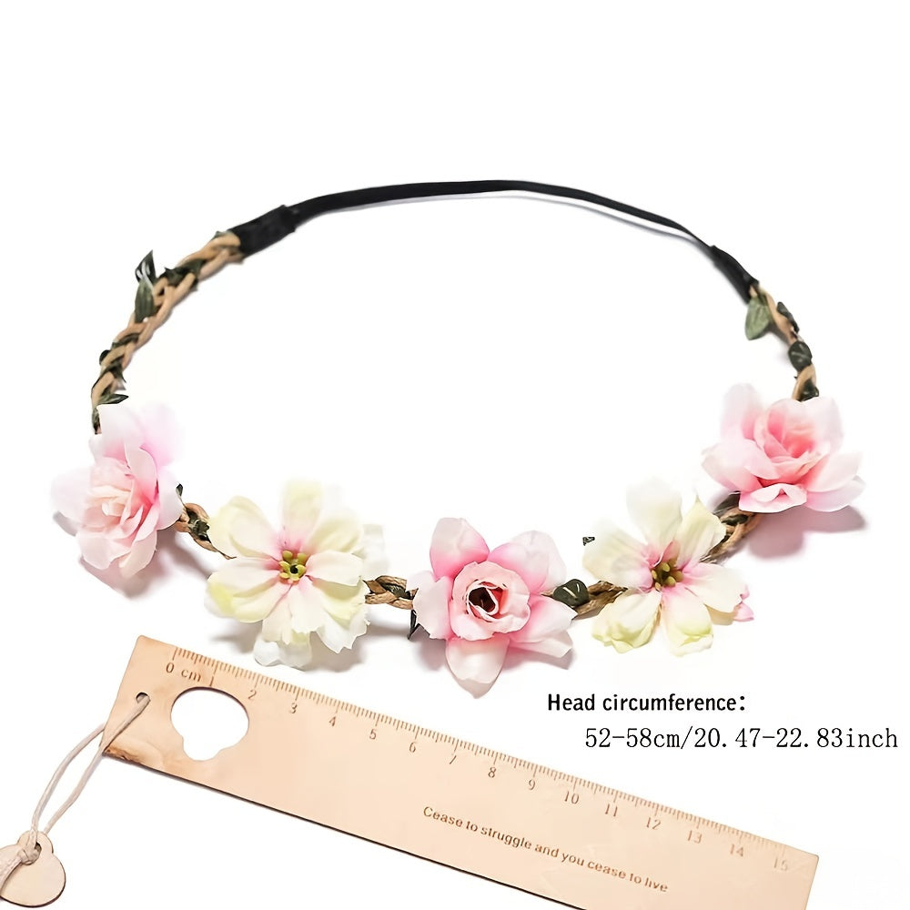 Flowers Wreath Princess Headband Hairband Hair Accessories For Girls