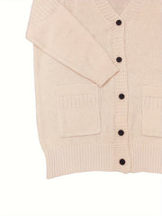 Casual Cardigan Solid Long Sleeve Button Up Sweater Cardigan