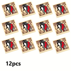 12 Styles Printed Blocks Toy Accessory 2x2 Flat Compatible with 3068 Seal Demon