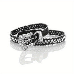 Crystal Women's Thin Waist Rhinestones Belt Japan Korea Artificial Diamonds
