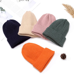 Universal Knitted Line Hat for Autumn & Winter