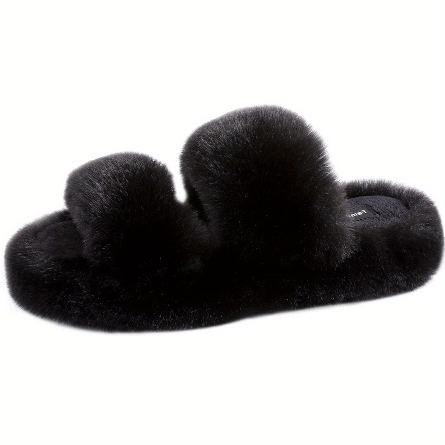 Women's Double Strap Slippers Lightweight Open Toe Slip On Shoes