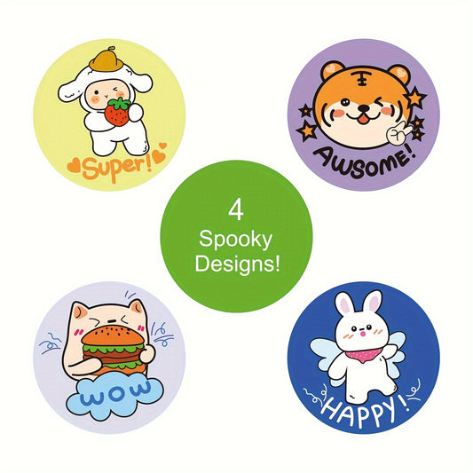 200pcs Animal Reward Stickers for Teachers, Adults - Self-adhesive