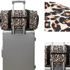 Leopard Gym Bag Waterproof Travel Overnight Men Women Dance Class