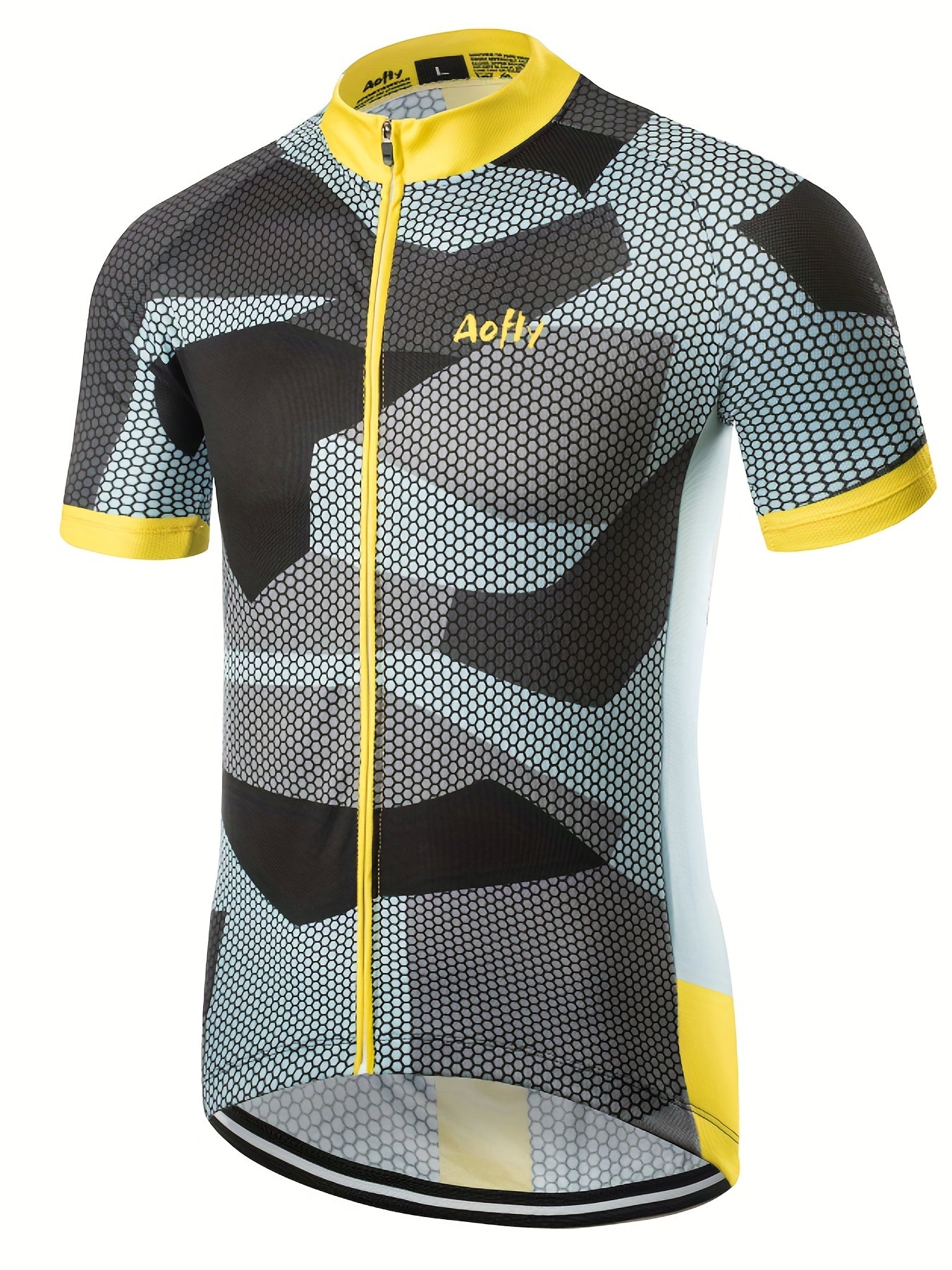 Men's Camo Cycling Jersey Quick Dry Breathable Moisture Wicking Shirt