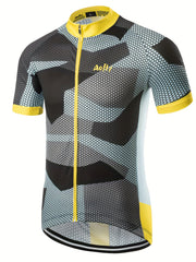 Men's Camo Cycling Jersey Quick Dry Breathable Moisture Wicking Shirt