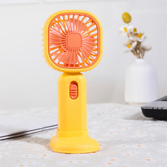 Mini Handheld Fan USB Rechargeable Mobile Phone Holder Desktop Fan