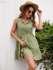 Mori Kei Sleeveless Loose Dress Casual Vacation Spring Summer