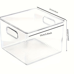 Kitchen Plastic Storage Organizer Container Bins Clear