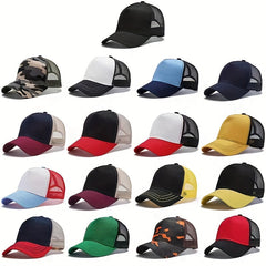 Unisex Mesh Trucker Hat Camouflage Baseball Cap