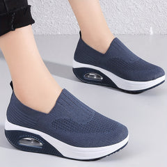 Women's Breathable Knit Sock Shoes Slip On Casual Walking Shoes