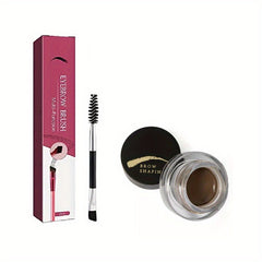 4D Hair Contouring Eyebrow Brush + Gel Powder Dark Brown