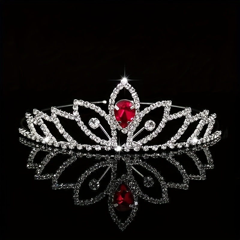 Crystal Tiara Queen Crown Bridal Wedding Hair Accessories