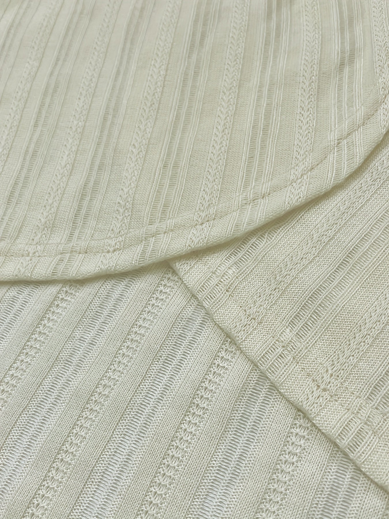 Solid Ribbed Long Sleeve Open Front Cardigan