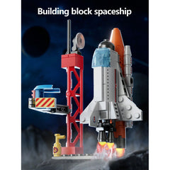 Interactive Space Building Block Toy for Kids - Astronaut Rocket Station