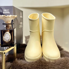 Women's Waterproof Mid Rain Boots Comfortable Non-slip Outdoor Boot
