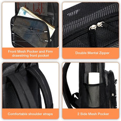 Transparent Mesh Backpack Lightweight Sports Gym Bag For Outdoor Travel