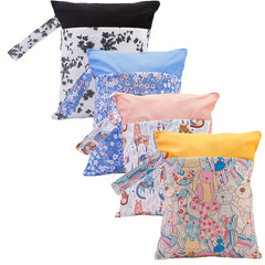 Waterproof Wet/Dry Bag for Diapers & Travel - Two Zippers