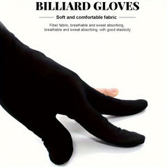 10pcs Billiard Gloves 3 Finger Anti-slip Fingerless Left Right Hand