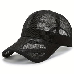 Mesh Hat Hollow Brim Baseball Cap Sun Hat Men's Peaked Cap