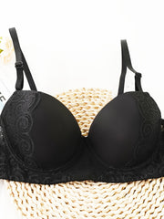 Lace Push Up Bra Comfy & Solid Intimates Bra