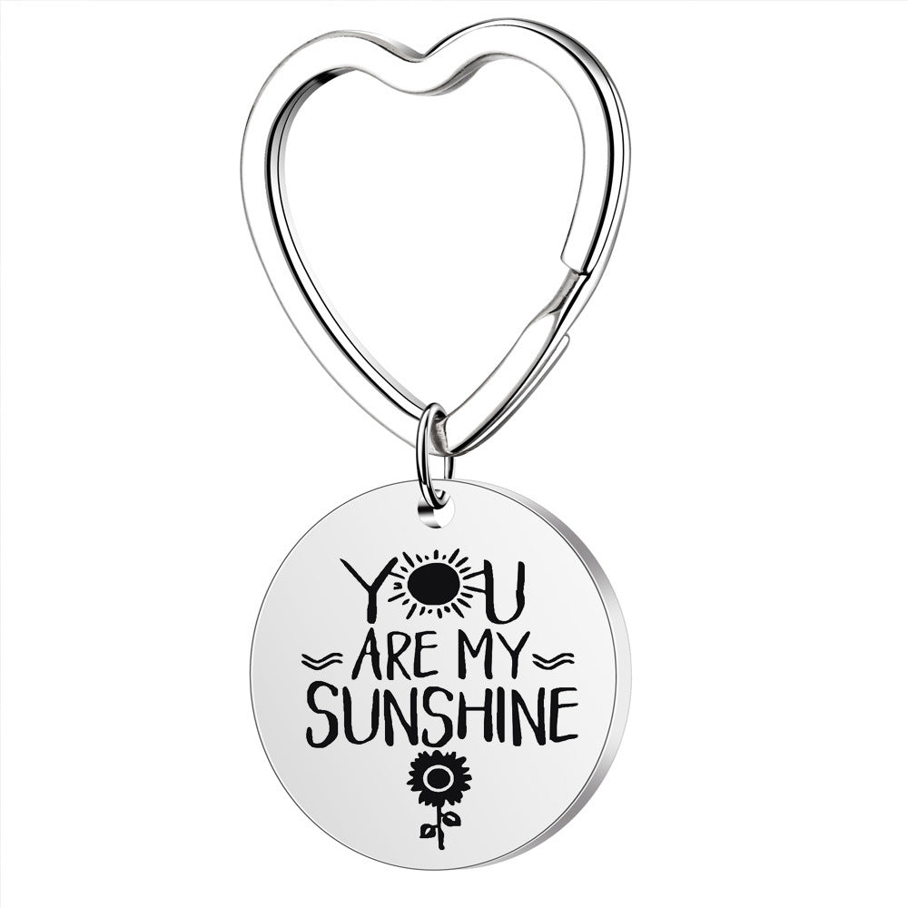Sunshine Stainless Steel Keychain Necklace