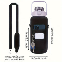 Water Bottle Holder w/ Shoulder Strap for 2000ml 64oz Bottle