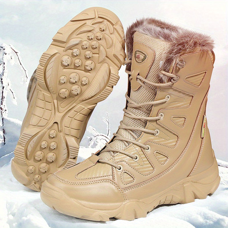 Men's Warm Fleece Snow Boots Cozy Ankle Boots