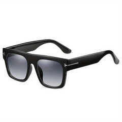 Vintage Square Frame Polarized Sunglasses for Men UV Protection