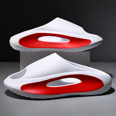 Men Cloud Slides Pillow Slippers Lightweight Open Toe Shoes