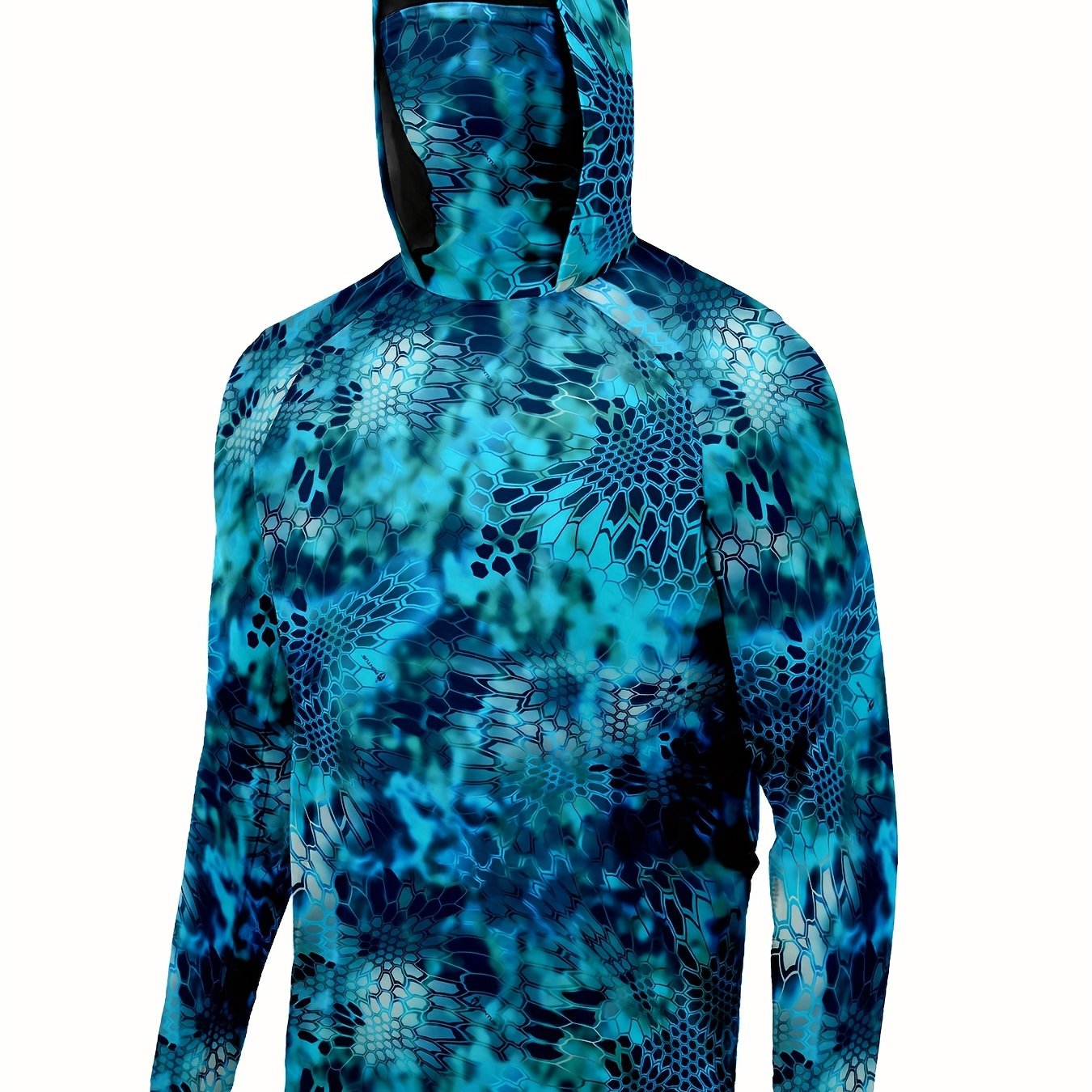 Men's Sun Protection Hoodie Long Sleeve Quick Dry Outdoor Fishing Top