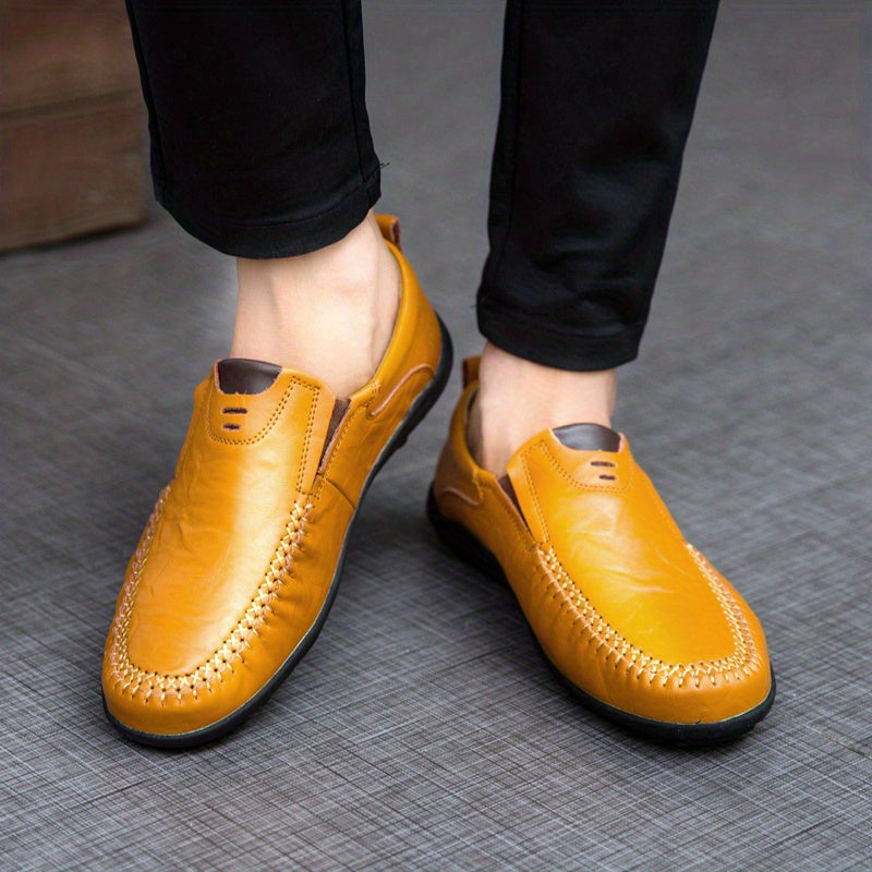 Men's Casual Slip On Loafers Outdoor Walking Shoes