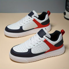 Women's Lightweight Faux Leather Skate Shoes