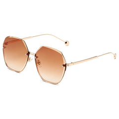 Half Frame Cut Edge Sunglasses UV Protection