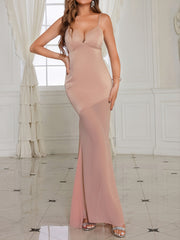 Women's Sexy Backless Bodycon Long Dress