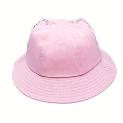Sweet Cat Ear Fisherman Hat Sun Protection Hat For Boys And Girls