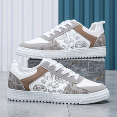 Men's Lace-up Teardrop Skate Shoes with Good Grip