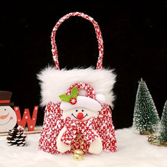 Christmas Small Gift Bag Peace Fruit Bag Long Brim Handbag