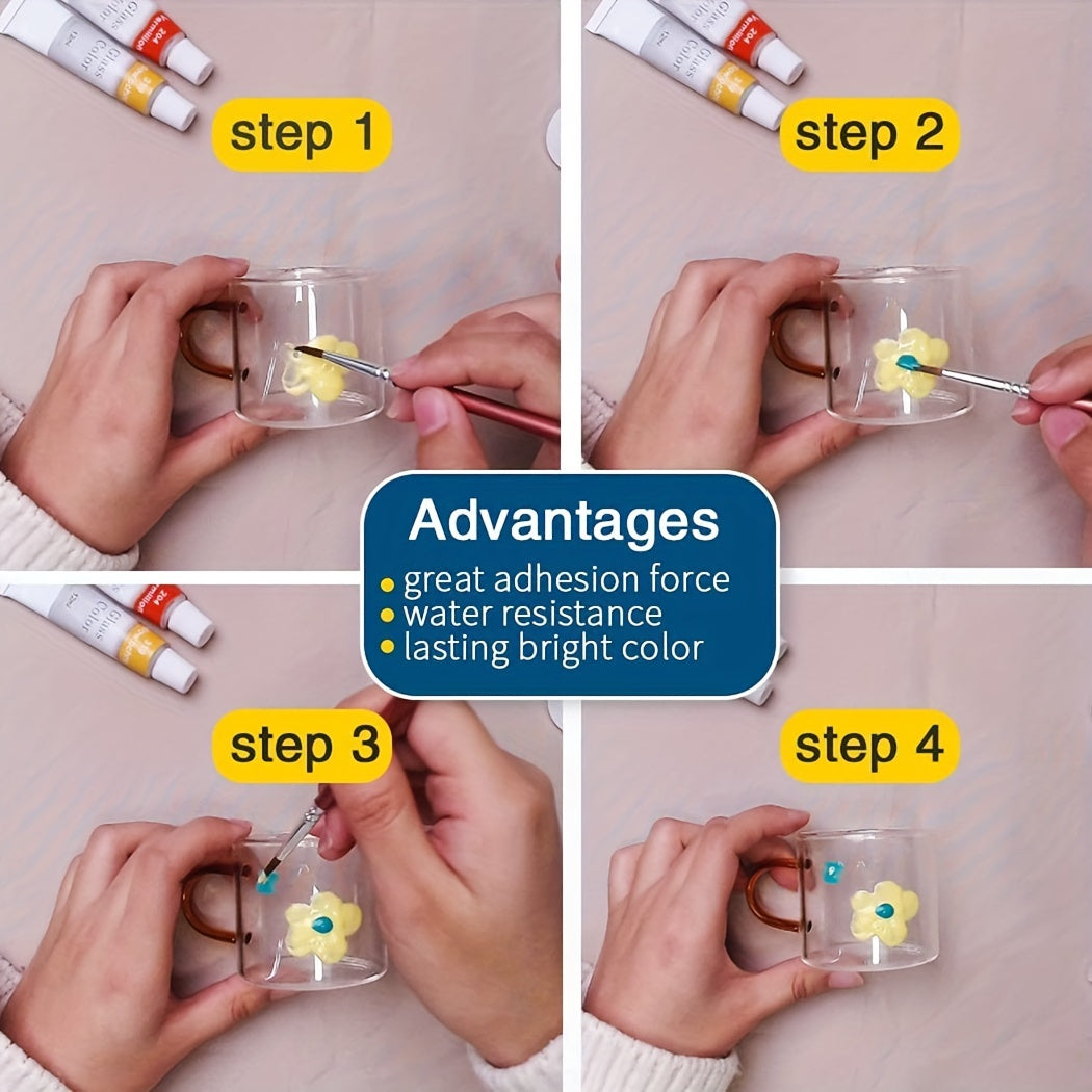 12ml 12 Acrylic Paint Set for Artists & Enthusiasts