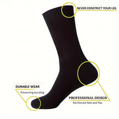 Classic Business Crew Socks for Men and Women - Pack of 10