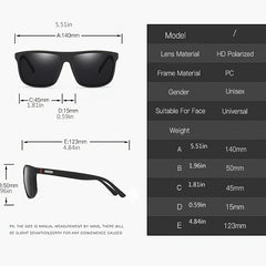 Polarized Retro Classic Sunglasses for Golf Driving Fishing