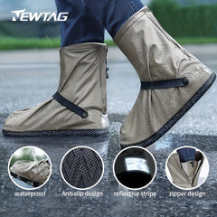 Waterproof Shoe Covers with Non Slip Straps - Rain and Mud Protection
