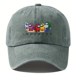 Cartoon Print Baseball Cap Outdoor Sun Hat For Men And Women