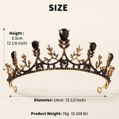 Prom Crystal Crown Headband Vintage Bride Hair Accessories