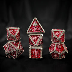 7pcs Metal Wizard Polyhedral Dices Set for RPG Board Game