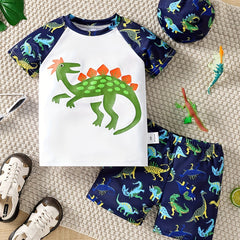 Boys' Dino Graphic Swim Suit & Shorts Set