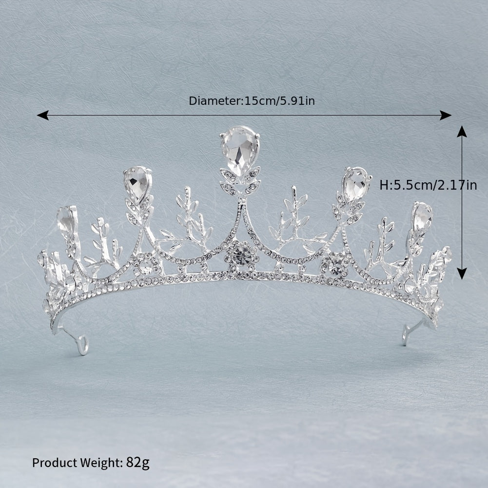 Rhinestone Crown Headband Party Favor Princess Tiara Wedding
