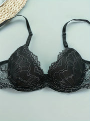 Lace Push Up Bra Comfortable & Breathable Women's Intimates