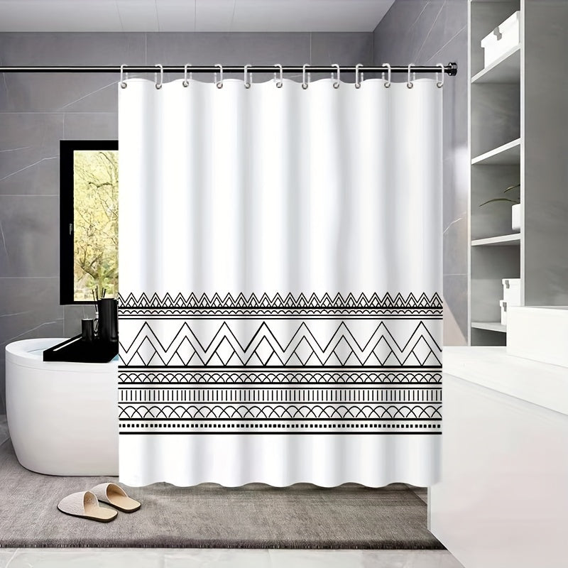 Waterproof Shower Curtain Printed Bathroom Partition Room Decor