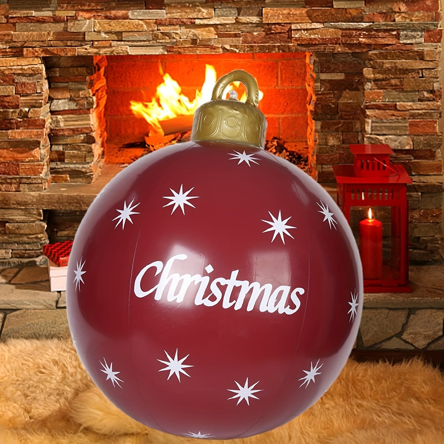 Giant 59.94cm Outdoor Christmas Inflatable Ball Decoration